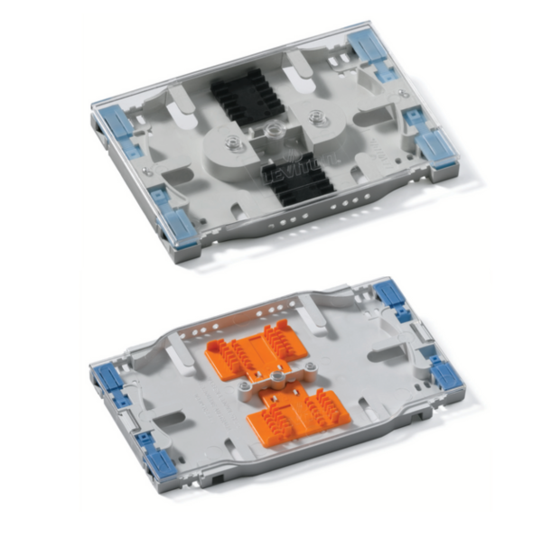 Leviton - 12‑ & 24‑Fiber Injection‑Molded Splice Trays (T5PLS‑12F, T5PLS‑24F)