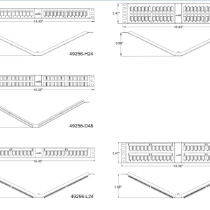 Alternative view of Leviton - Angled QUICKPORT™ Patch Panels