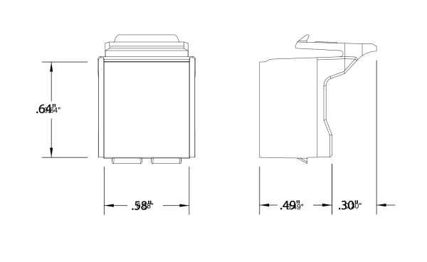 Leviton - Blank QuickPort® Insert — Bag of 10 (41084‑0Bx) - Image 2