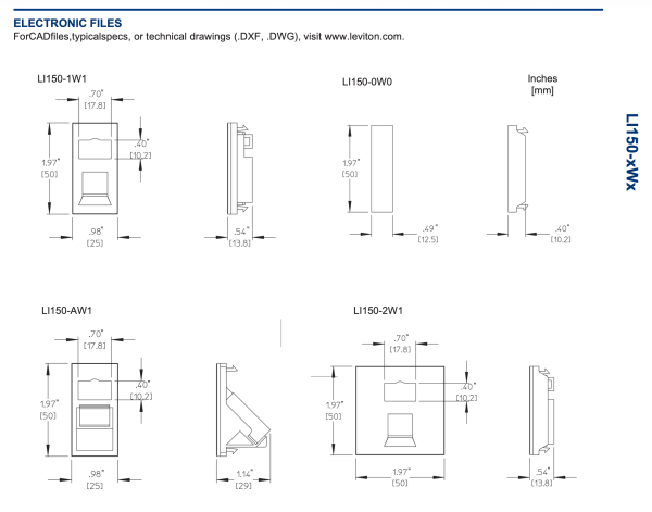 Leviton - UK Style Plastic Outlets and Accessories (Brand‑Rex range) - Image 2
