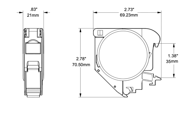 Leviton - Universal QuickPort® DIN Rail Module (42089-1DN) - Image 2
