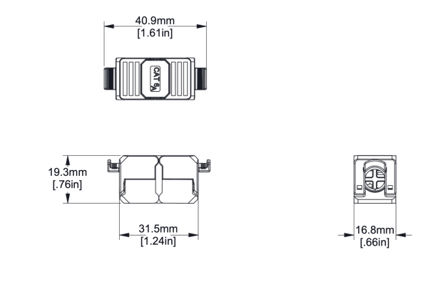 Leviton - SBCPI-00S — VXC Coupler (Cat 6A) - Image 2