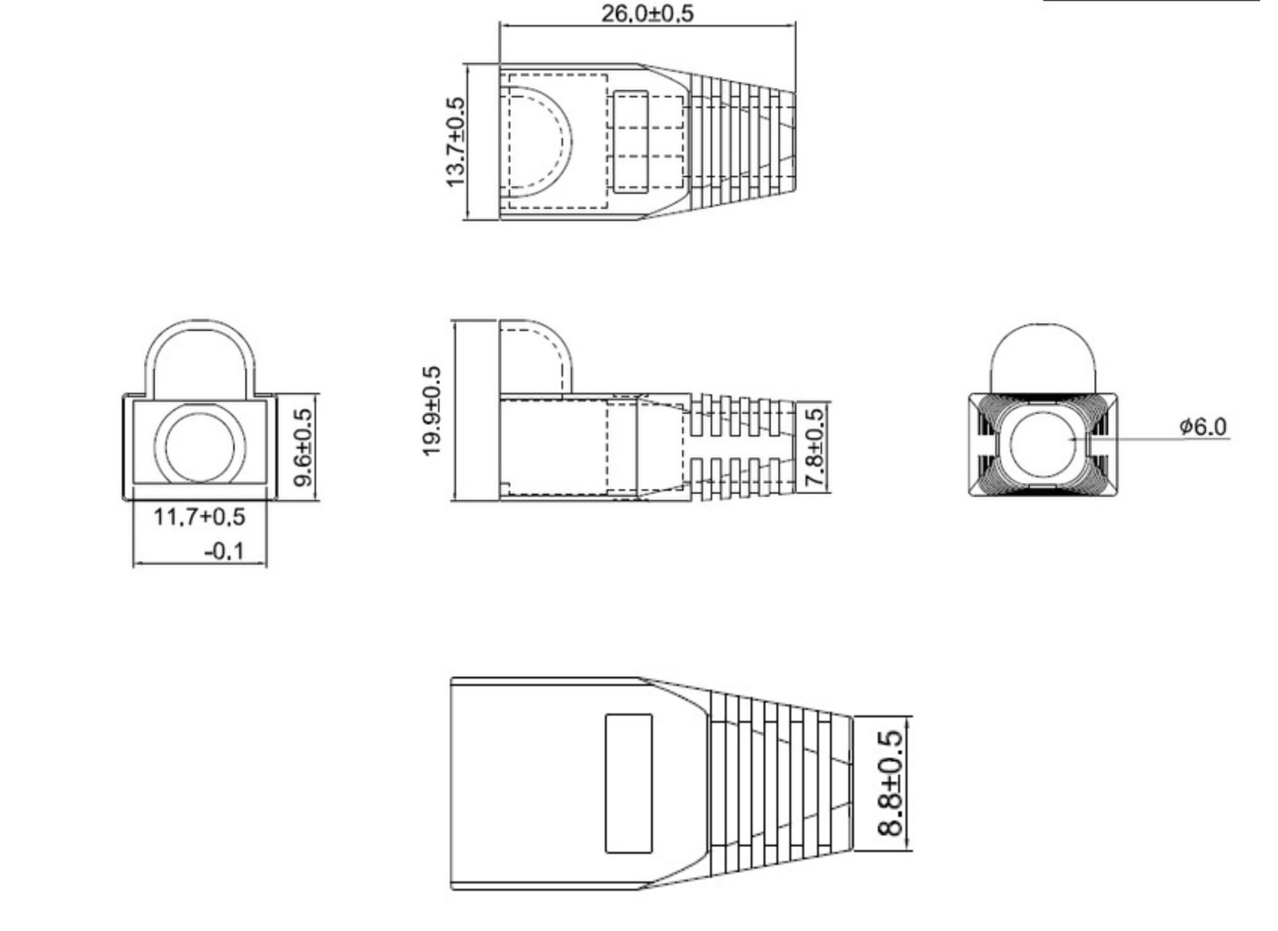 RWL - 10-Pack RJ45 Snagless Boot - Image 2