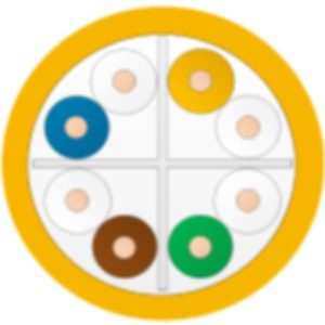 Leviton - Category 6 U/UTP EuroClass Cca Cable — C6U‑Cca‑Rlx‑305OR (Orange)